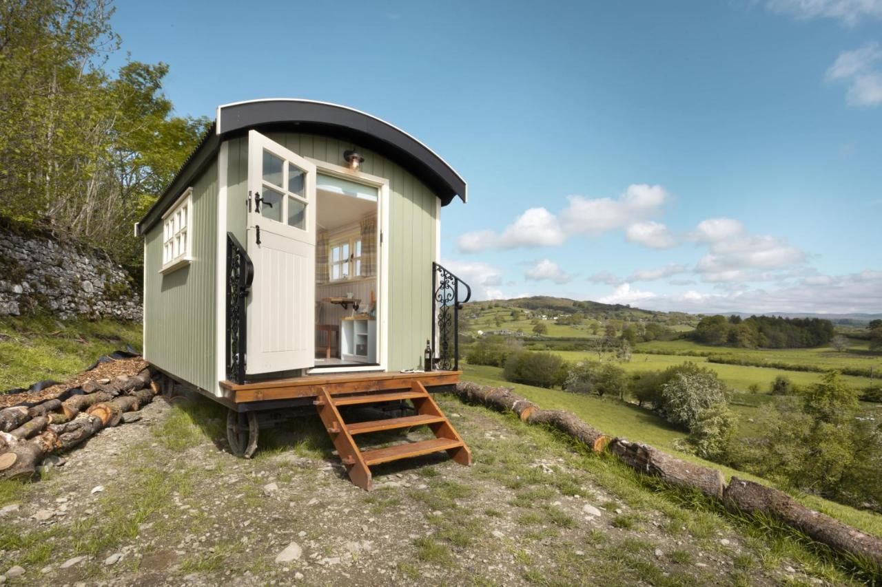The Heron Shepherds Hut At Lyth Valley Brigsteer Eksteriør billede